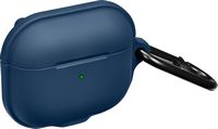 Insignia™ - Magnetic Silicone Case for Apple AirPods (3rd Generation) - Blue - Angle