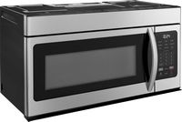 Insignia™ - 1.6 Cu. Ft. Over-the-Range Microwave - Stainless Steel - Angle