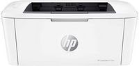 HP - LaserJet M110w Wireless Black and White Laser Printer - White - Angle