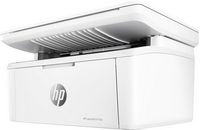 HP - LaserJet M140w Wireless Black and White Laser Printer - White - Angle