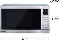 Panasonic - NN-SV79MS 1.4 Cu. Ft. Countertop Microwave Oven with Inverter Technology and Alexa co... - Angle
