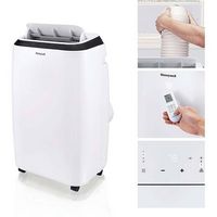 Honeywell - 11,000 BTU Portable Air Conditioner - White - Angle