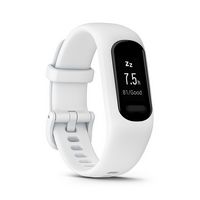 Garmin - vívosmart 5 Smart Fitness Tracker + Heart Rate Small/Medium - White - (2022) - Angle