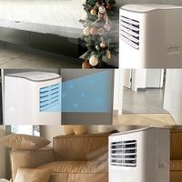 JHS - 250 Sq. Ft. Portable Air Conditioner - White - Angle