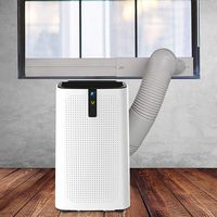 JHS - 12,000 BTU Portable Air Conditioner - White - Angle