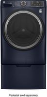 GE - 4.8 Cu. Ft. High-Efficiency Stackable Smart Front Load Washer w/ UltraFresh Vent System & Mi... - Angle
