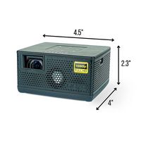 AAXA - P400 Short Throw Mini HD Projector, 2 Hour Battery, Native 1080P, 0.7 Throw Ratio, HDMI/US... - Angle