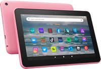 Amazon - Fire 7 (2022) 7” tablet with Wi-Fi 16 GB - Rose - Angle