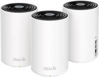 TP-Link - Deco XE75 Pro AXE5400 Tri-Band Wi-Fi 6E Whole Home Mesh System (3-Pack) - White - Angle