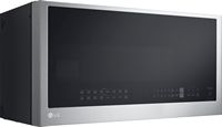 LG - 1.7 Cu. Ft. Convection Over-the-Range Microwave with Sensor Cooking and Air Fry - Stainless ... - Angle