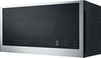 LG - 2.0 Cu. Ft. Over-the-Range Microwave with Sensor Cooking and EasyClean - Stainless Steel - Angle