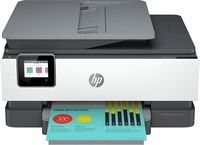 HP - OfficeJet Pro 8034e Wireless All-In-One Inkjet Printer with 12 months of Instant Ink Include... - Angle