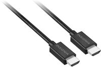 Insignia™ - 4' 4K Ultra HD HDMI Cable - Black - Angle