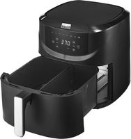 Bella Pro Series - 8-qt. Digital Air Fryer with Divided Basket - Black - Angle