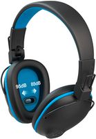 JLab - JBuddies Pro Wireless Over-Ear Kids Headphone - Black/Blue - Angle