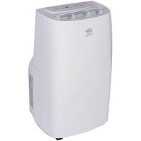 AireMax - 600 Sq. Ft 10,000 BTU Portable Air Conditioner with 11,500 BTU Heater - White - Angle