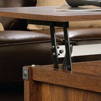 Sauder - Carson Forge Lift Top Coffee Table - Light Brown - Angle
