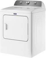 Maytag - 7.0 Cu. Ft. Gas Dryer with Wrinkle Prevent - White - Angle