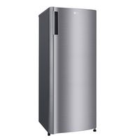 LG - 5.79 Cu. Ft. Top-Freezer Refrigerator with Semi Auto Defrost - Platinum Silver - Angle