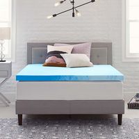 Sealy - Essentials 2 Inch Mattress Topper, King - Blue - Angle