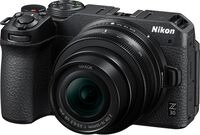 Nikon - Z 30 4K Mirrorless Camera with NIKKOR Z DX 16-50mm f/3.5-6.3 VR Lens - Black - Angle