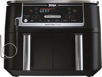 Ninja - Foodi 6-in-1 10-qt. XL 2-Basket Air Fryer with DualZone Technology & Smart Cook System - ... - Angle