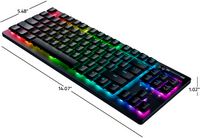 Razer - DeathStalker V2 Pro TKL Wireless Optical Linear Switch Gaming Keyboard with Low-Profile D... - Angle