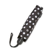 Samsonite - Compact Auto Open/Close Umbrella - Black/White Swirl Dot - Angle