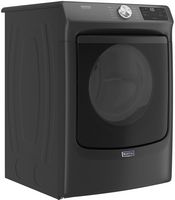 Maytag - 7.3 Cu. Ft. Stackable Gas Dryer with Extra Power Button - Volcano Black - Angle