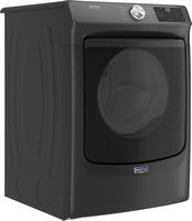 Maytag - 7.3 Cu. Ft. Stackable Electric Dryer with Extra Power Button - Volcano Black - Angle