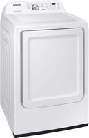 Samsung - OBX 7.2 Cu. Ft. Electric Dryer with 8 Cycles and Sensor Dry - White - Angle