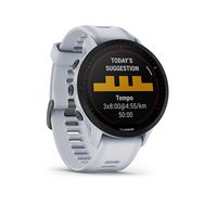 Garmin - Forerunner 955 Solar GPS Smartwatch 47 mm Fiber-reinforced polymer - Whitestone - (2022) - Angle