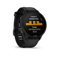 Garmin - Forerunner 955 Solar GPS Smartwatch 47 mm Fiber-reinforced polymer - Black - Angle