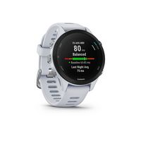 Garmin - Forerunner 255S Music GPS Smartwatch 41 mm Fiber-reinforced polymer - Whitestone - Angle