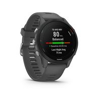 Garmin - Forerunner 255 GPS Smartwatch 46 mm Fiber-reinforced polymer - Slate Gray - Angle