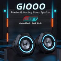Edifier - G1000 2.0 Bluetooth Gaming Speakers with RGB Lighting (2-Piece) - Black - Angle
