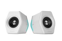 Edifier - G2000 2.0 Bluetooth Gaming Speakers with RGB Lighting (2-Piece) - White - Angle