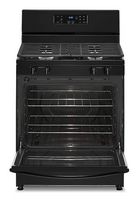 Whirlpool - 5.1 Cu. Ft. Freestanding Gas Range with Broiler Drawer - Black - Angle