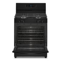 Whirlpool - 5.1 Cu. Ft. Freestanding Gas Range with Broiler Drawer - Black - Angle