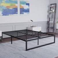 Alamont Home - Bentley Full Platform Bed - Black - Angle