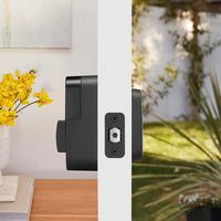 Yale - Assure Lock 2, Key-Free Pushbutton Lock with Wi-Fi - Black Suede - Angle