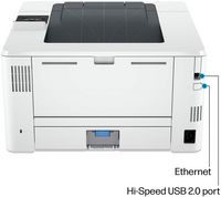 HP - LaserJet Pro 4001dn Black-and-White Laser Printer - White - Angle