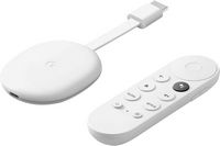 Chromecast with Google TV (4K) - Snow - Angle