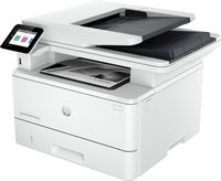 HP - LaserJet Pro MFP 4101fdw Wireless Black-and-White All-in-One Laser Printer - White - Angle