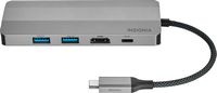 Insignia™ - 7-Port USB-C Hub - Gray - Angle