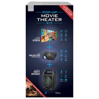 iLive - THE2021BDL LED Pop Up Movie Theater Kit - Black - Angle