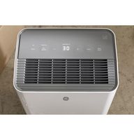 GE - 22-Pint Energy Star Portable Dehumidifier with Smart Dry for Damp Spaces - White - Angle