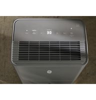 GE - 50-Pint Energy Star Smart Portable Dehumidifier for Wet Spaces - Grey - Angle