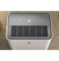 GE - 35-Pint Energy Star Portable Dehumidifer with Smart Dry for Very Damp Spaces - White - Angle