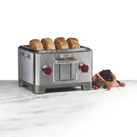 Wolf Gourmet - Four-Slice Toaster - Stainless Steel - Angle